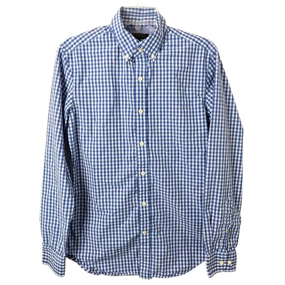 Banana Republic Men's Soft-Wash Tailored Slim-Fit Gingham Button-Down Shirt S - Picture 1 of 7